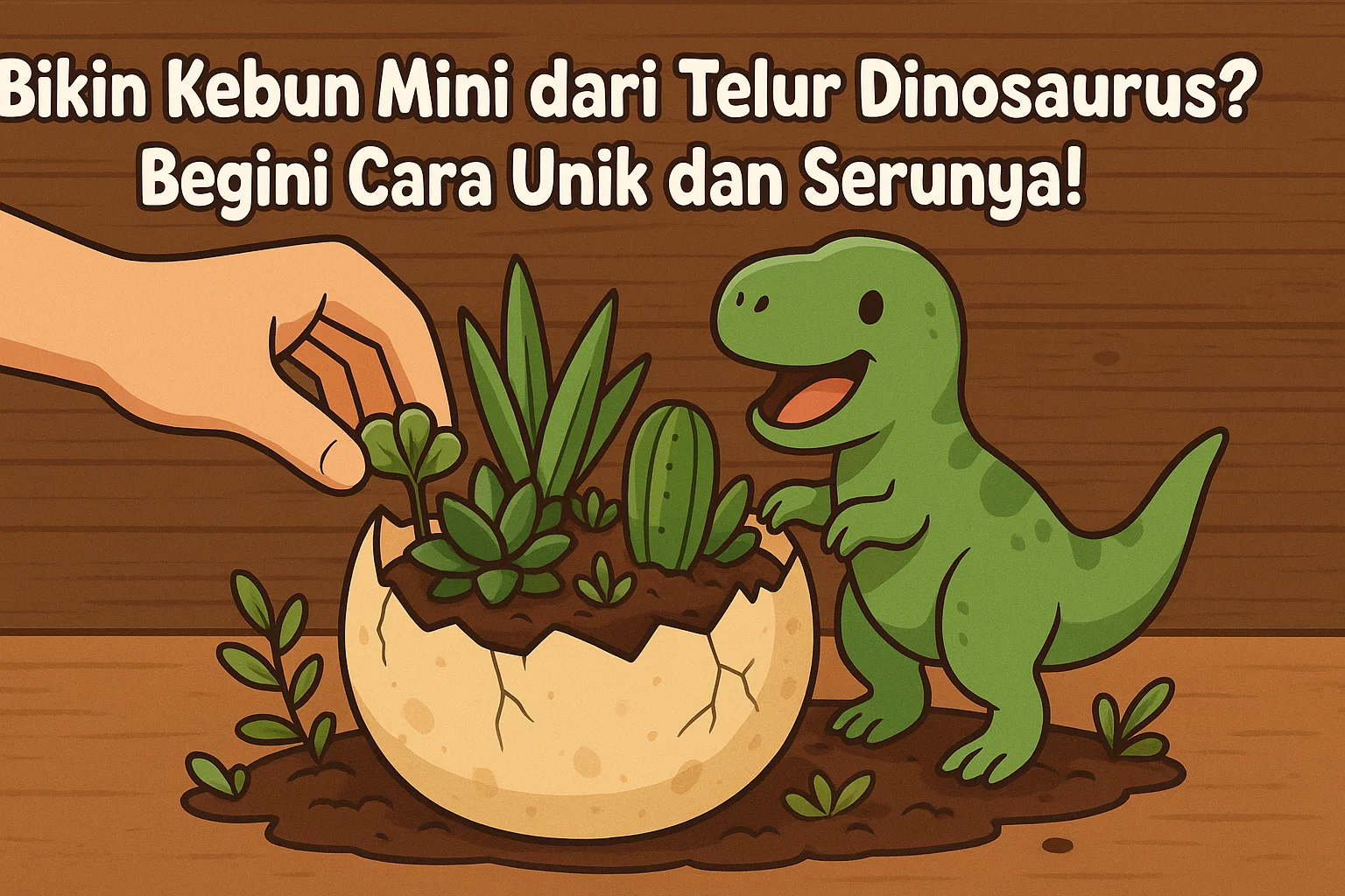 Bikin Kebun Mini dari Telur Dinosaurus? Begini Cara Unik dan Serunya!