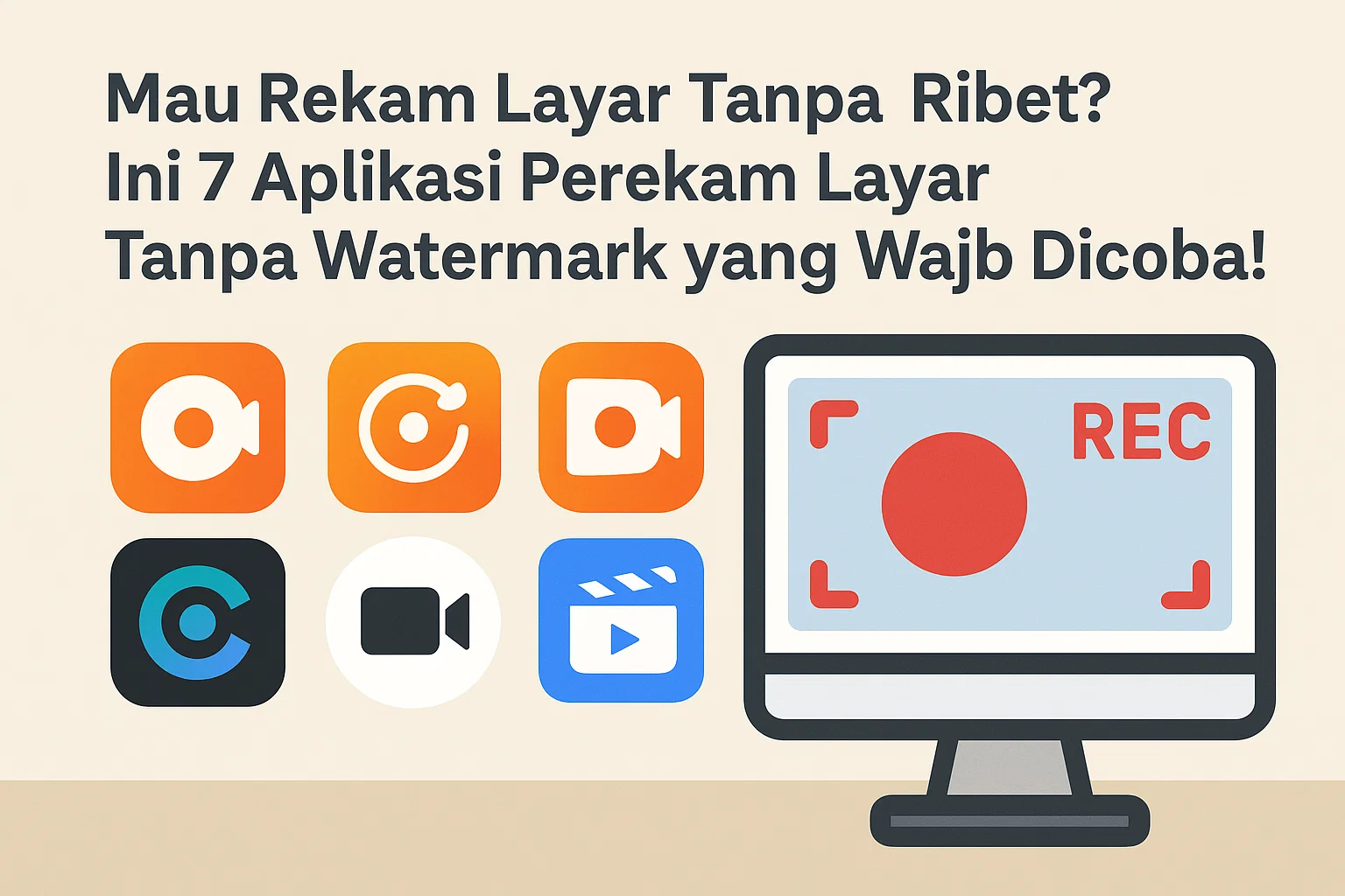 Mau Rekam Layar Tanpa Ribet? Ini 7 Aplikasi Perekam Layar Tanpa Watermark yang Wajib Dicoba!