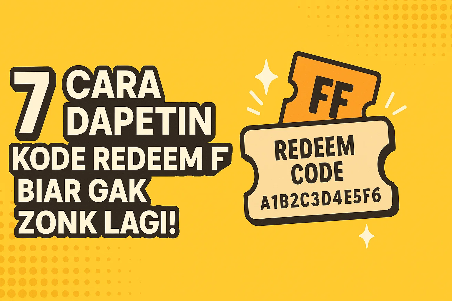 7 Cara Dapetin Kode Redeem FF Biar Gak Zonk Lagi!