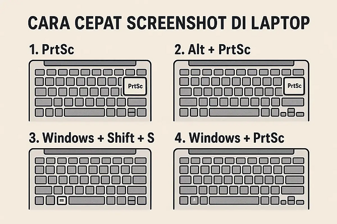 Cara Cepat Screenshot di Laptop, Nggak Perlu Ribet Lagi!